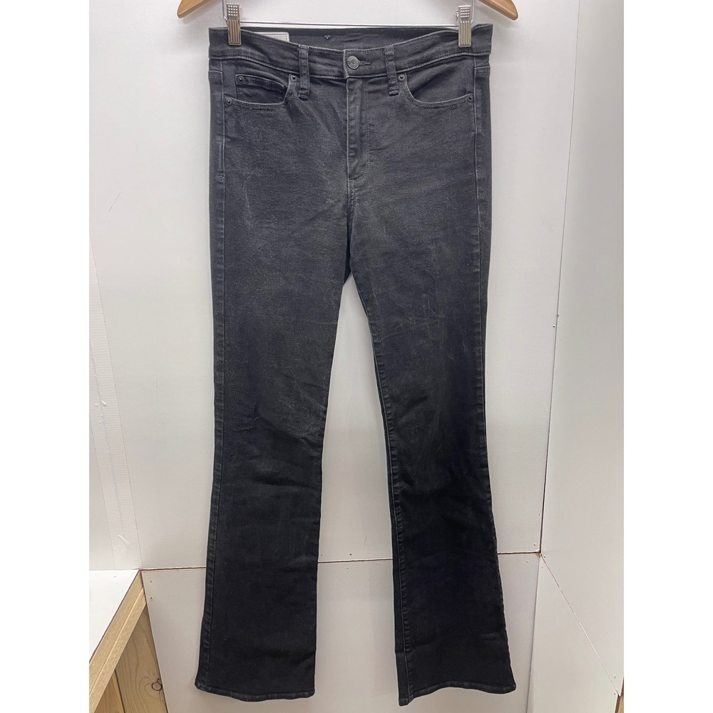 Gap Perfect Boot Mid Rise Jeans Womens 8T 29 Washed Black Bootcut Denim